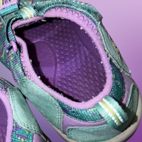 Big Kids' Keen Newport Violet Sea Green Sneaker Sandals H2 Size 4 - Picture 4 of 7